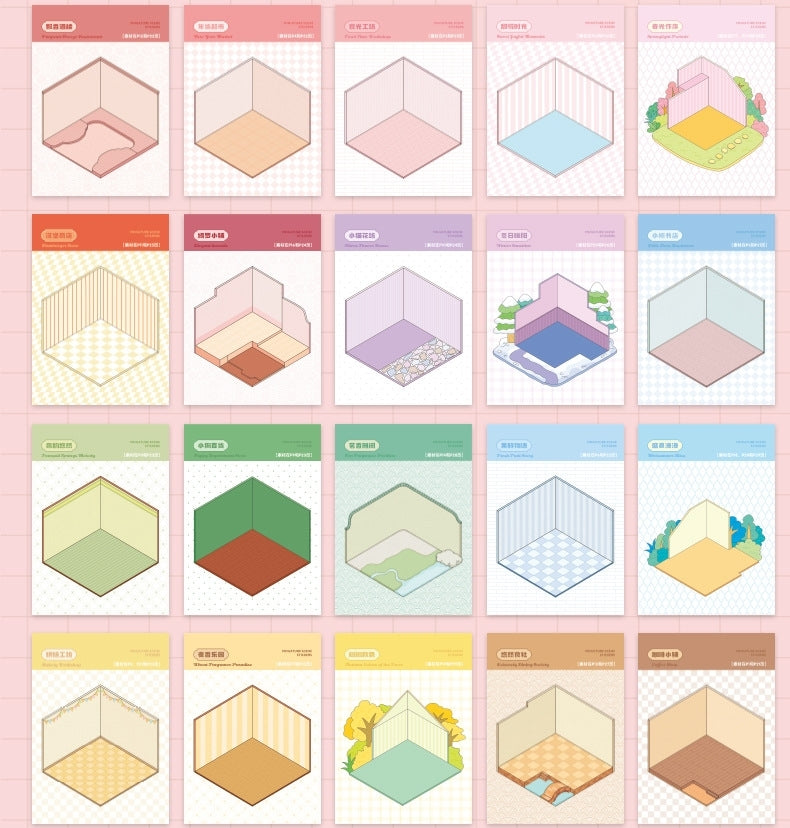 002 3D Minature Scene Sticker Book