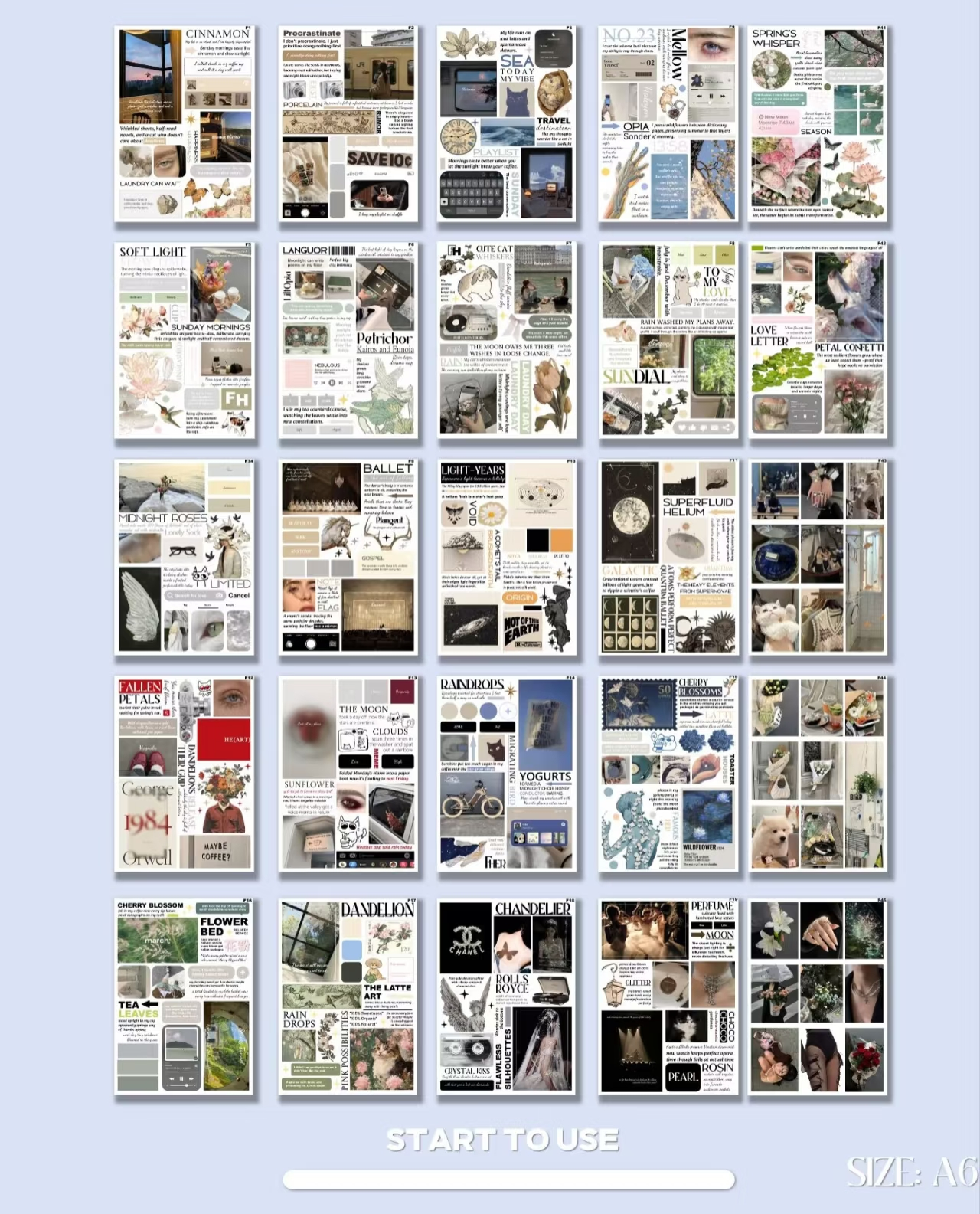 V7 Instagram Style A6 Die-Cut Sticker Set - 50 Sheets