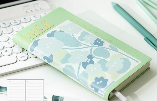 A6 Herbarium Lined Notebook - Flower Motif Stationery