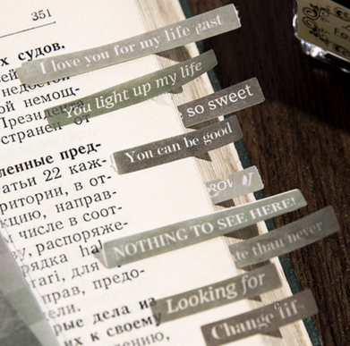 Anonymous Love Letter Journal Stickers