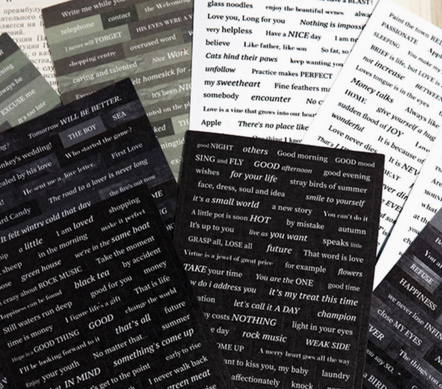 Anonymous Love Letter Journal Stickers