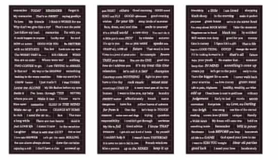 Anonymous Love Letter Journal Stickers