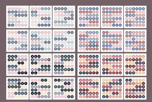 Watercolor Solid Color Journal Dots Stickers