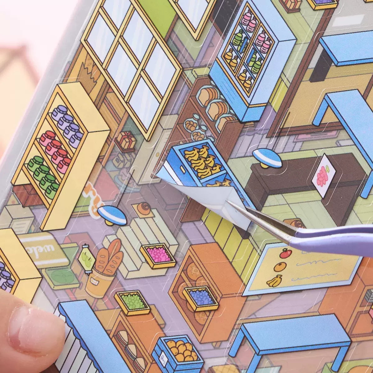 002 3D Minature Scene Sticker Book