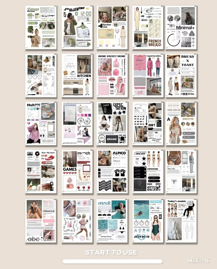 V3 Instagram Style A6 Die-Cut Sticker Set - 50 Sheets