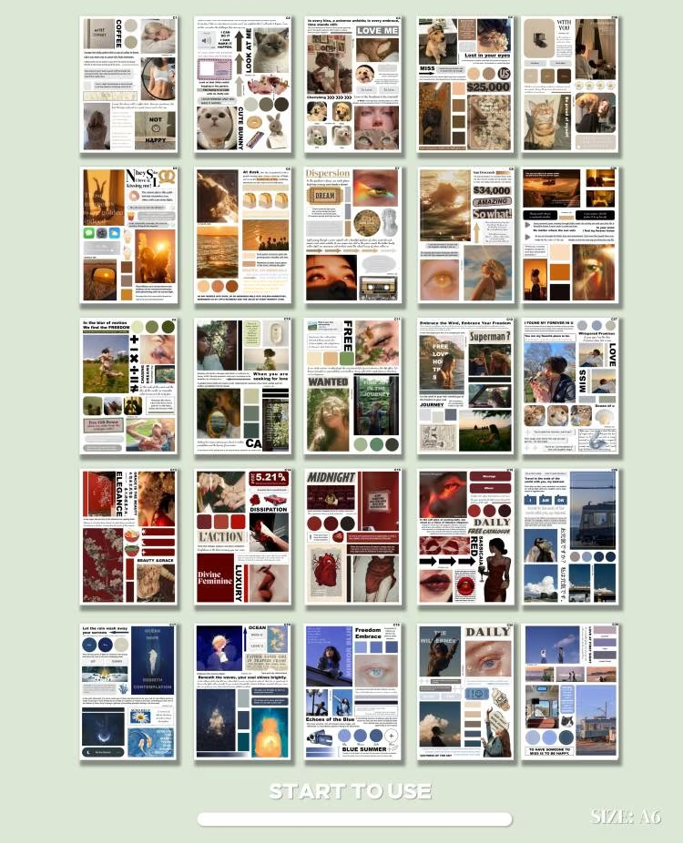V2 Instagram Style A6 Die-Cut Sticker Set - 50 Sheets