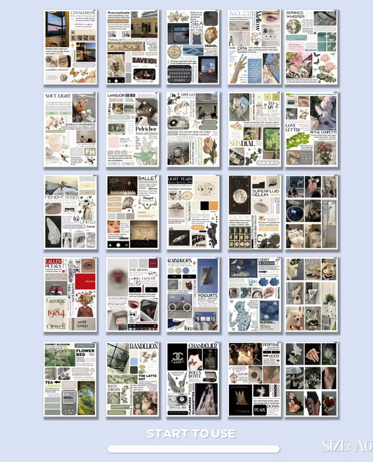 V7 Instagram Style A6 Die-Cut Sticker Set - 50 Sheets