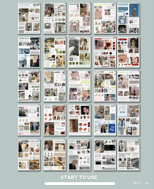 V4 Instagram Style A6 Die-Cut Sticker Set - 50 Sheets