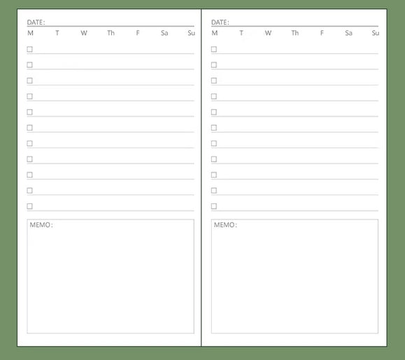 A6 Carry-on Notepad - ToDoList Journal