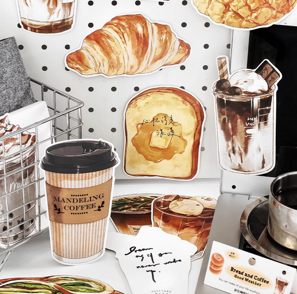 Bread Coffee Good Weather Stickers Pack