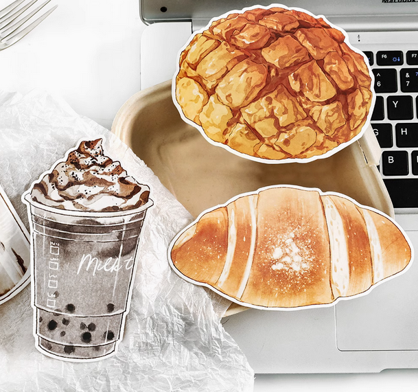 Bread Coffee Good Weather Stickers Pack