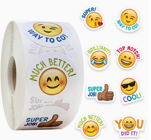 Emoji Cartoon Stickers Roll