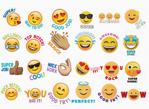 Emoji Cartoon Stickers Roll