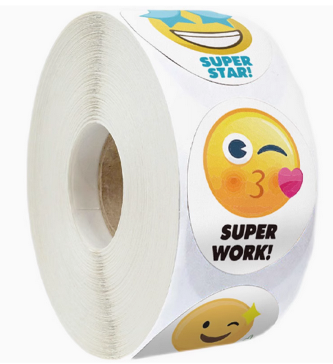 Emoji Cartoon Stickers Roll