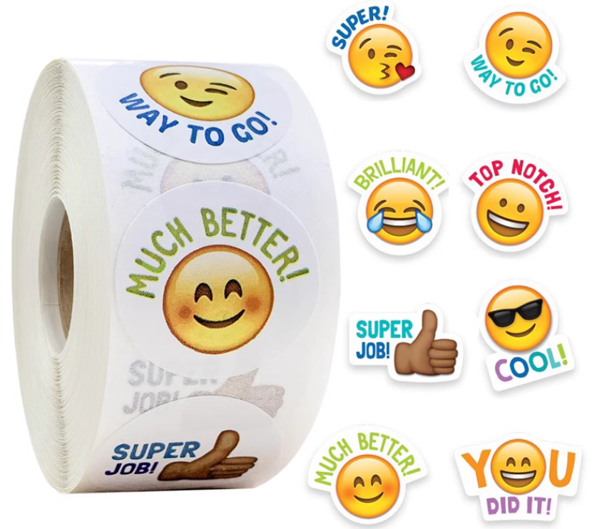 Emoji Cartoon Stickers Roll