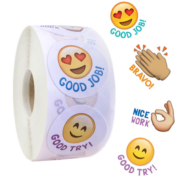 Emoji Cartoon Stickers Roll