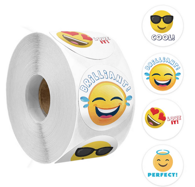 Emoji Cartoon Stickers Roll