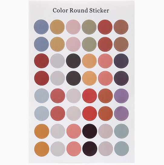 Round Journal Stickers Sheet