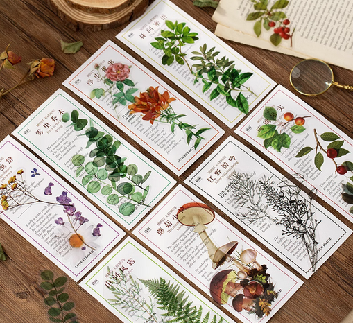 Monet Garden Plants Retro Journal Stickers Pack