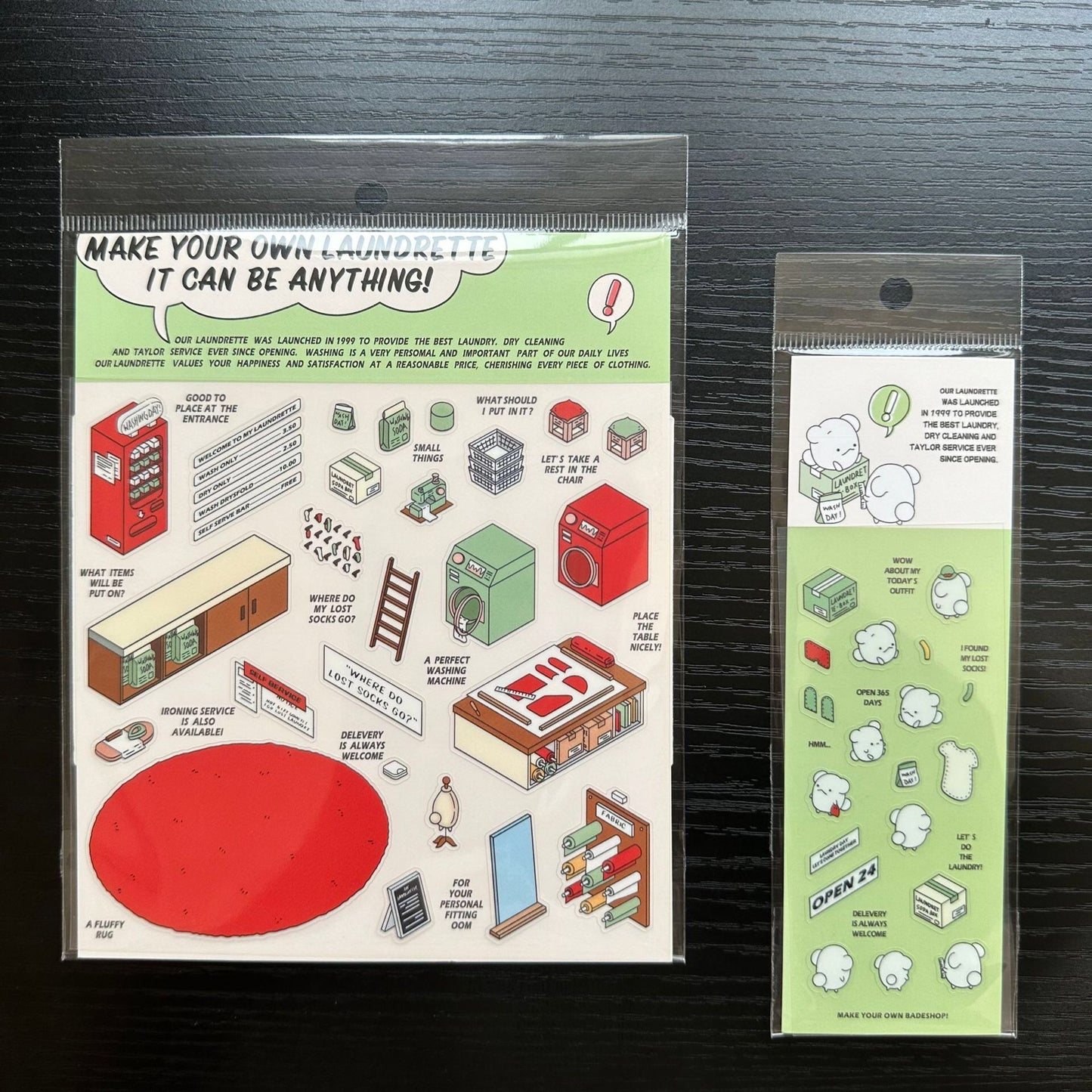 3D Scene DIY Clear Stickers Set