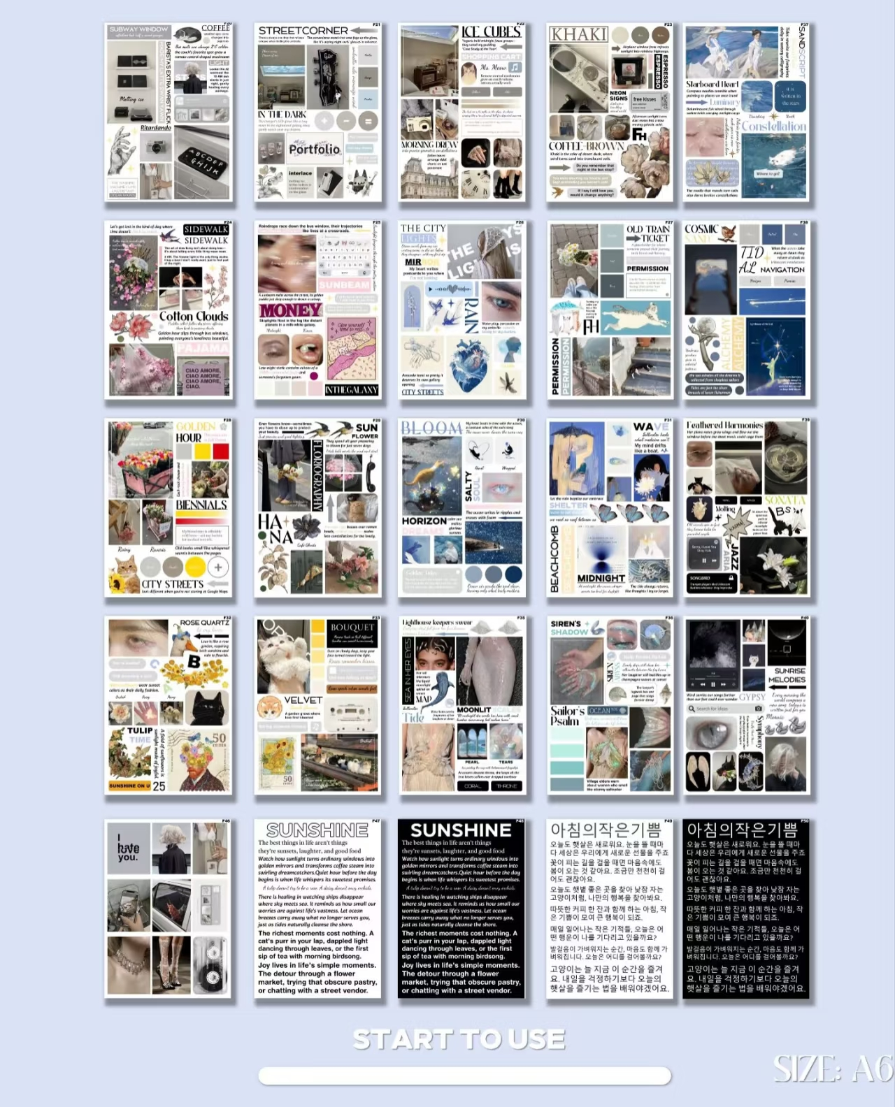 V7 Instagram Style A6 Die-Cut Sticker Set - 50 Sheets