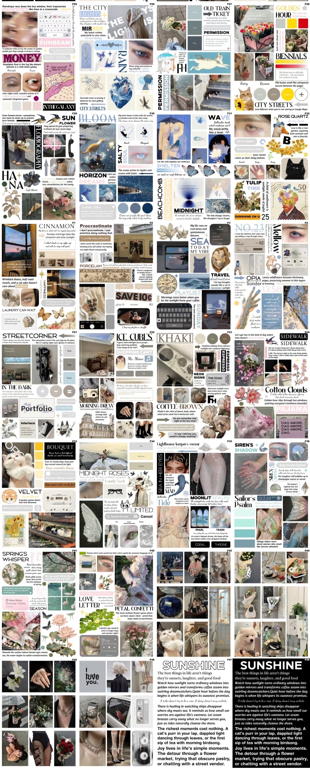 V7 Instagram Style A6 Die-Cut Sticker Set - 50 Sheets